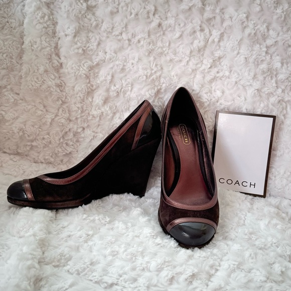 COACH NWT WEDGE HEELS Kerryann style - Picture 4 of 13